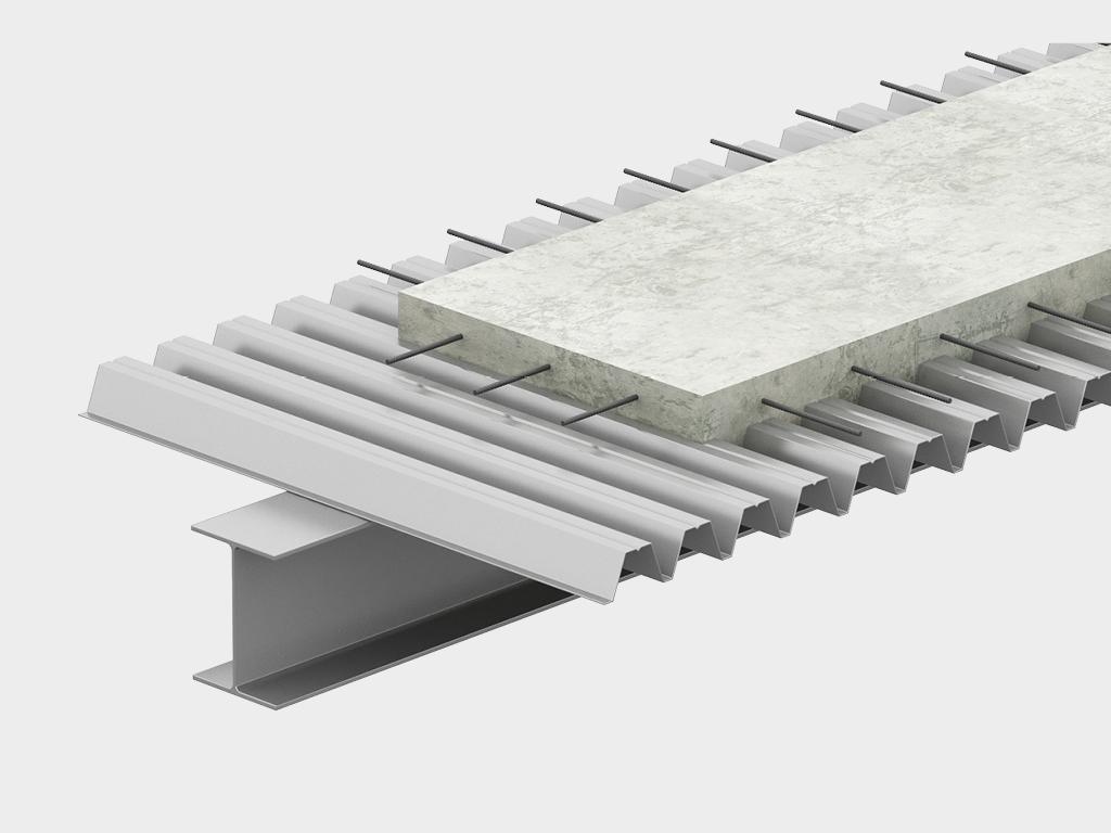 Monolit qoplama, olib tashlanmaydigan profilli plastina o‘pirilgan opalubka bo‘yicha